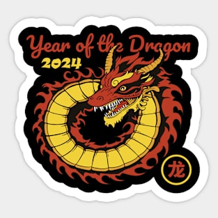 Chinese New Year 2024 Year of The Dragon Sticker